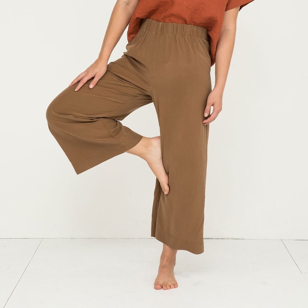 Elizabeth Suzann Silk Florence Pant (Grey)